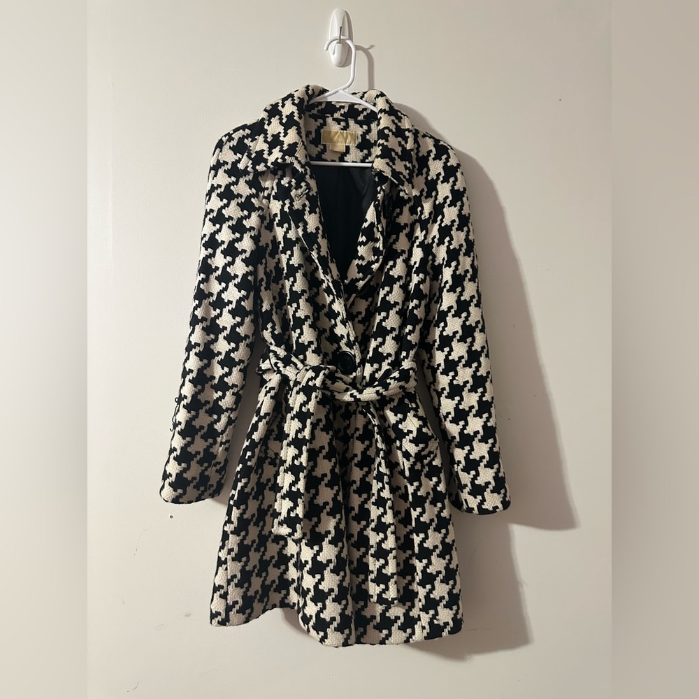 Michael Kors Women’s Houndstooth Winter Jacket Size 12